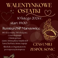 Walentynkowe ostatki w Marszowicach