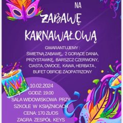 Zabawa karnawałowa w Książnicach