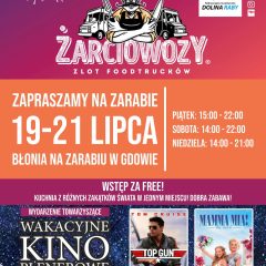 Zaproszenie na Zlot Foodtrucków i Wakacyjne Kino Plenerowe