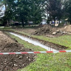 Rośnie tężnia na Zarabiu w Gdowie. Obiekt ma być gotowy wczesną jesienią tego roku